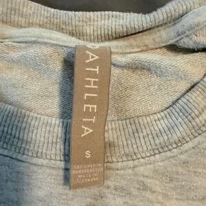 Athleta Light Gray Mindset Sweatshirt